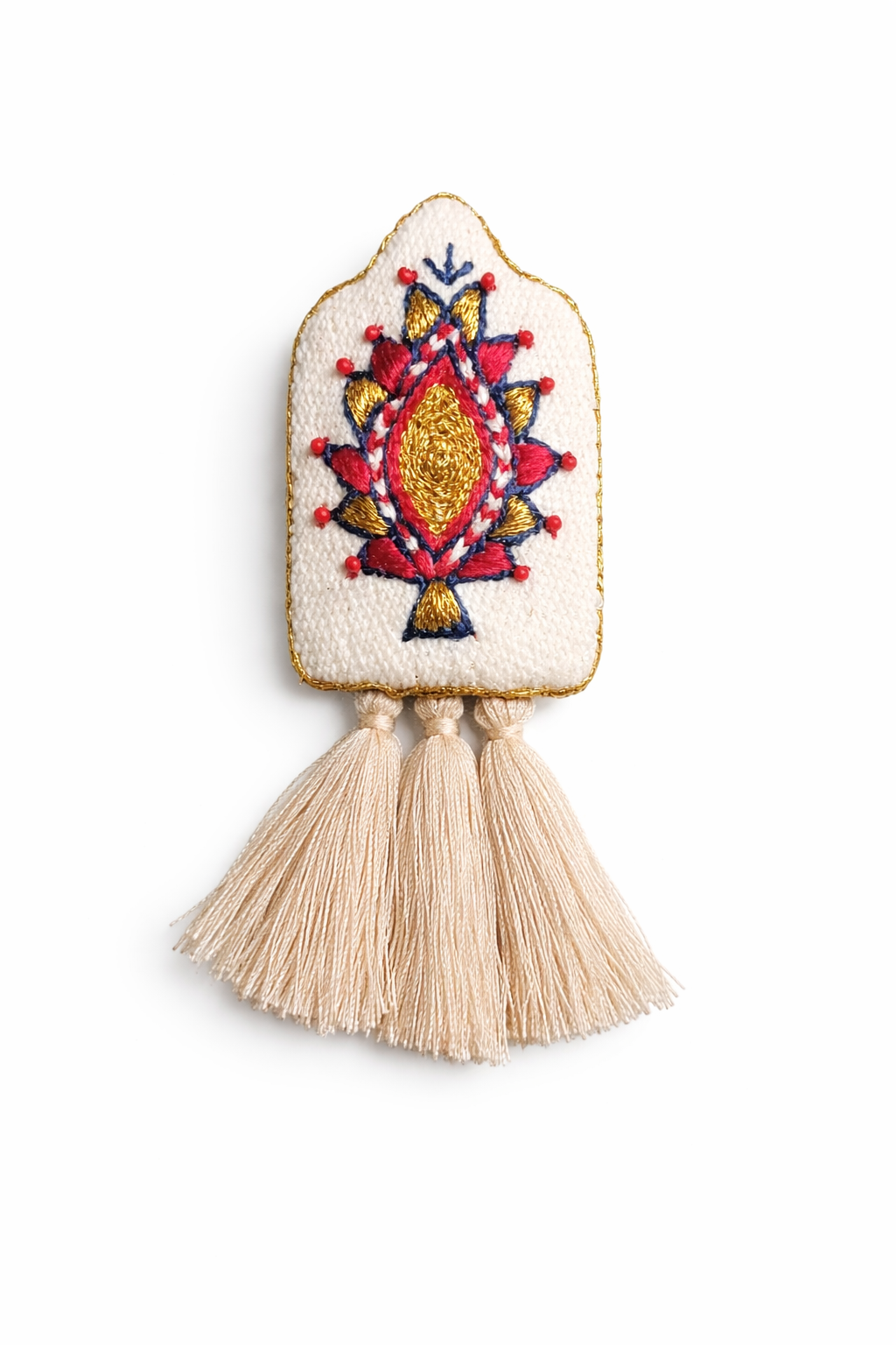 Ivory folk tassel