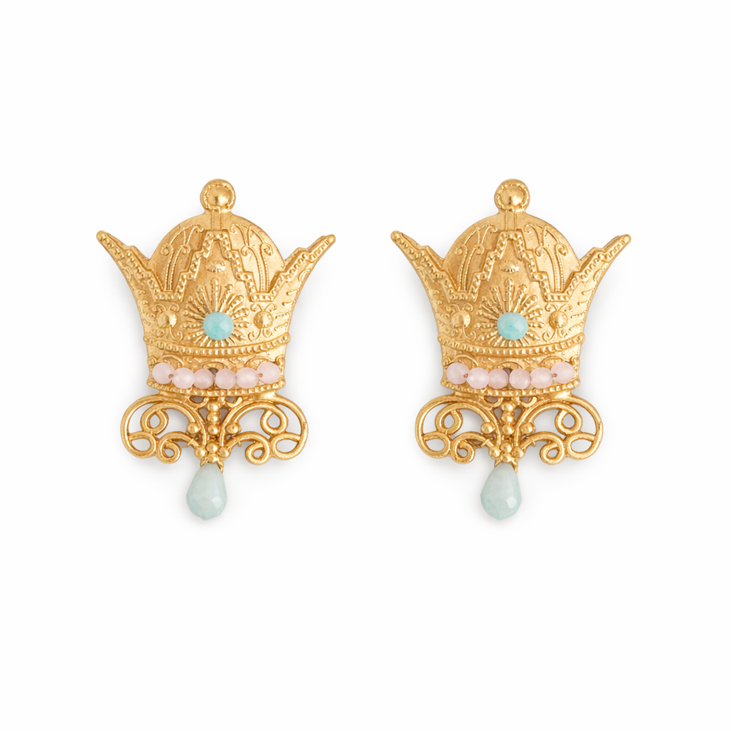 Crown earrings